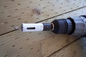 3/4" holesaw and mandrel