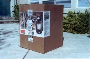 Exterior view of box