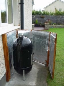 Opened enclosure