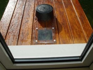 Lid with vent and thermometer viewing portal