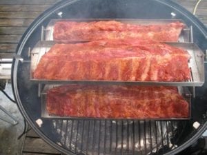 Close-up of Rib-O-Lator trays
