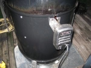 Close-up of motor mount
