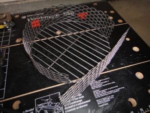 Partially finished charcoal chamber