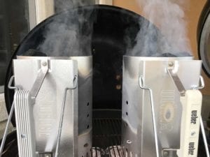 Two chimney starters of Kingsford Original (left) & Kingsford Professional