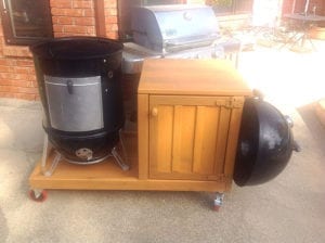Cart with beefier casters and lid hanger
