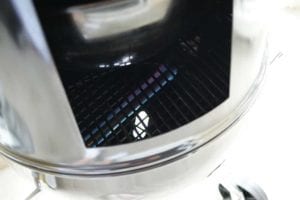 Gas burning inside cooker