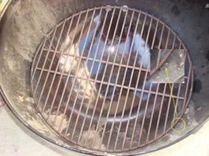 Damper tab hits charcoal grate