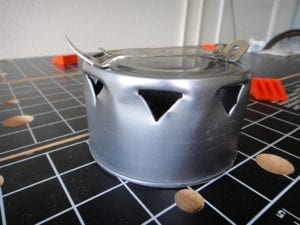 Steel can transformed into a vent cover