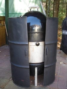 Hinged 55-gallon drum