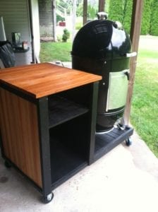 Wooden WSM cart