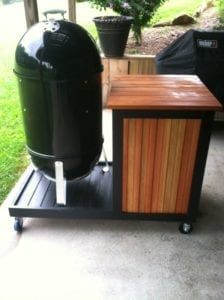 Wooden WSM cart