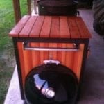 Wooden WSM cart