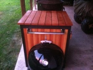 Wooden WSM cart