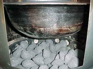 Brinkmann charcoal pan inside WSM