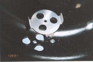 Damper is removed
