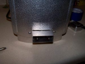Electric element installed in access door