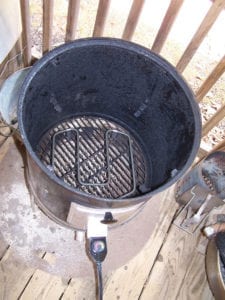 Looking inside WSM at electric element