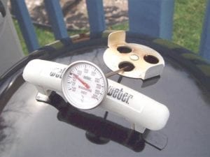 Handle as thermometer holder - front view