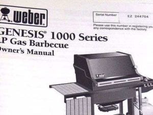 Example of 1998 EZ code on a Genesis 1000 Owner's Manual