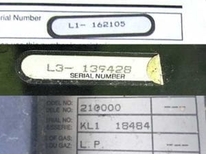 Sorry, there's no date information in these Weber Genesis 1, 2, and 1000 serial numbers