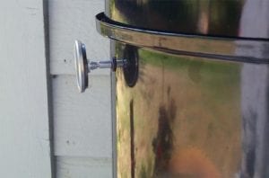 Weber gas grill thermometer installation