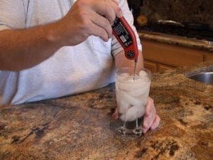 Ice bath test of Thermapen