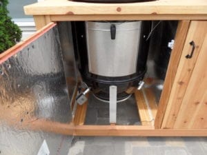 Access to the WSM middle cooking section