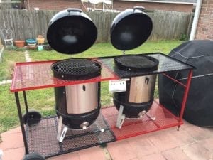 JS Lockwood dual metal cart