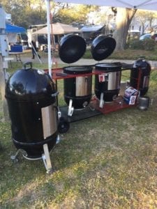 JS Lockwood dual WSM cart in competition