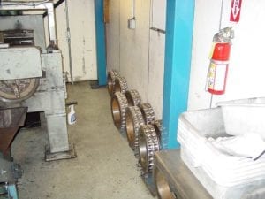These press rolls represent just a few of the experiments with different briquette sizes, shapes, and impressions to produce a new product that lights faster than the old one.