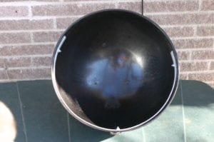 Interior view of lid and retaining ring