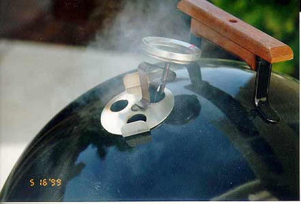 Weber WSM lid thermometer ambient temperature Vs Thermoworks ambient  temperature : r/smoking