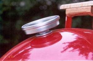 Side view of lid thermometer