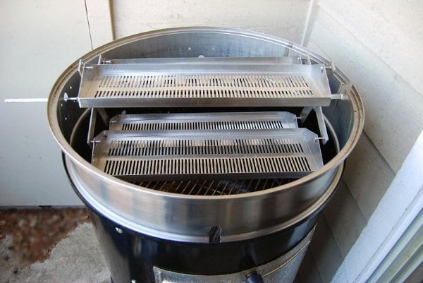 Rib-O-Lator extension ring with trays