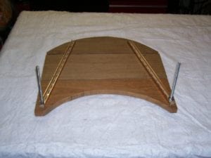 View of work table underside