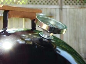 Profile view showing washer