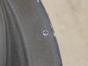Drilling the alignment hole