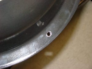 Drilling the screw holes
