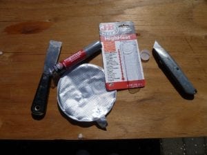 Materials used to fix the damage