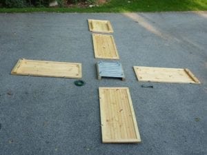 Disassembled parts