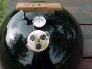 Weber gas grill thermometer installation