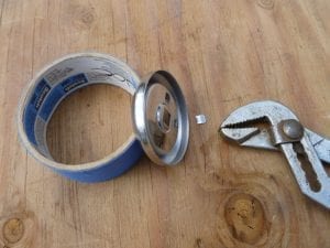 Bezel tab removed