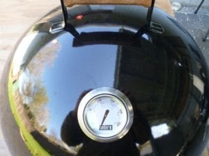 Finished installation of stock thermometer