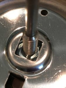 Thermometer stem with Hillman 1/4" stud attached