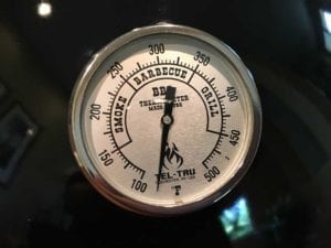 Close-up of Tel-Tru BQ225 installed on 14.5" WSM