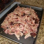 Close-up of pulled pork