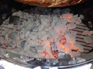Remaining fuel after ashes were shaken out