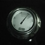 Nightvision photo of thermometer