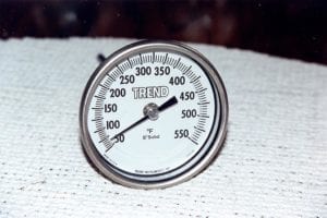 Trend thermometer - front view