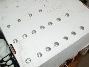 Screws before painting